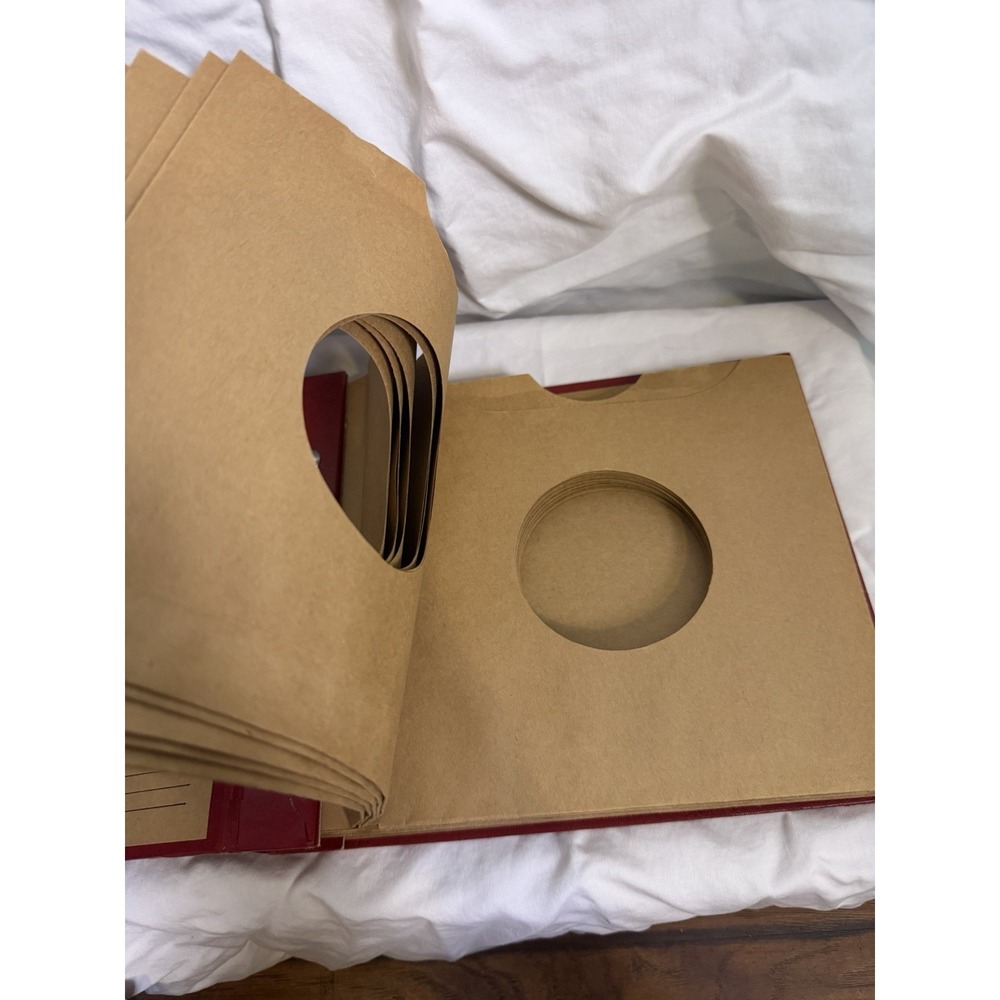 Vintage Dark Red Size 45 Record Holder Album Made In Usa - Picture 7 of 9